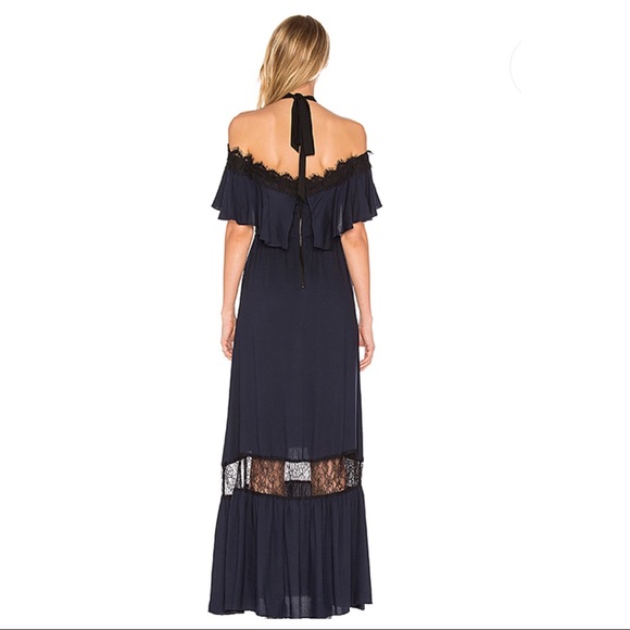 ALICE + OLIVIA LACE DETAIL MAXI DRESS - Picture 4 of 5